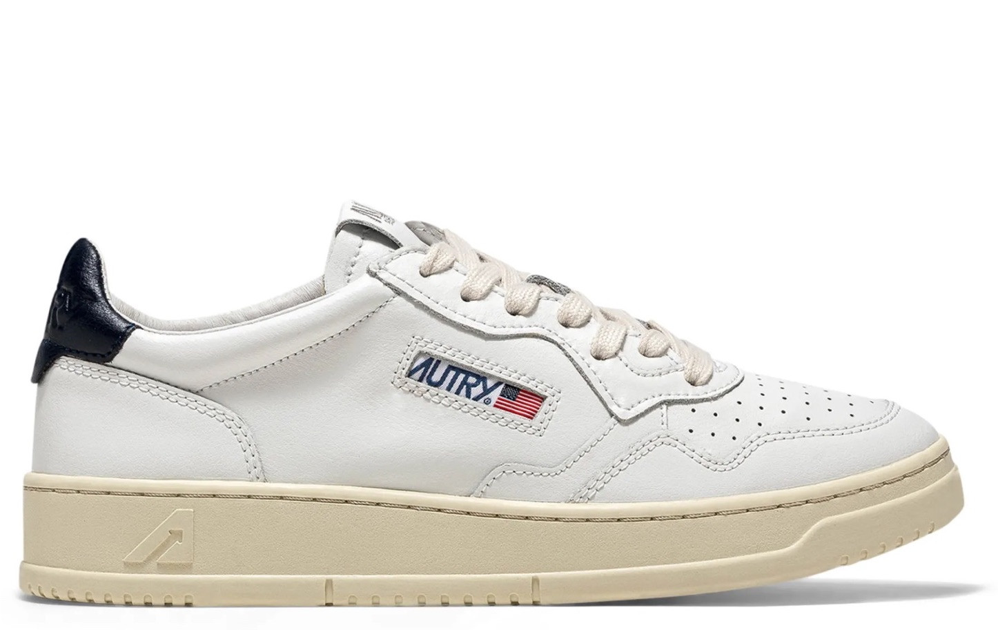 Autry Medalist Leather‎ Low sneakers men\'s 43 NWT Autry Medalist Low Sneakers In White And Amazon Leather And  main image 3