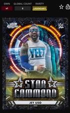 WWE Topps Slam Cosmic DIGITAL Jey Uso Legendary Black 10 CC