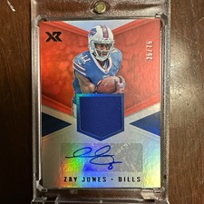 Zay Jones Rookie Autographed Patch Football Card. 11/75. rookie card picture