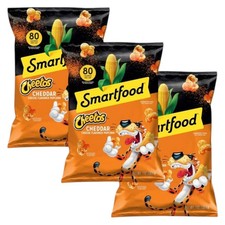  3 Pack Cheetos Chedder Flavored Smartfood Popcorn 6.5oz Bags
