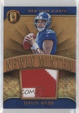 2017 Panini Gold Standard Newly Minted Memorabilia Prime 20/25 Davis Webb 1e5