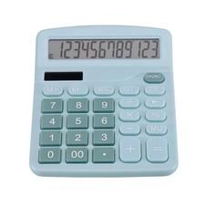 Desk Calculator 12 Digit Office Calculators with Large Screen Display, blue