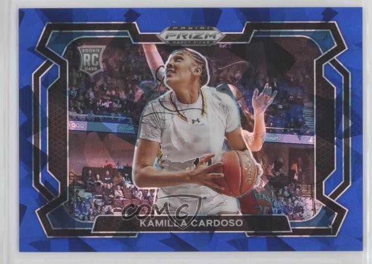 2024 Panini Prizm Draft Picks Blue Ice Variations /99 Kamilla Cardoso Rookie RC