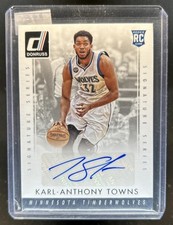 2015-16 Panini Donruss Karl-Anthony Towns Signature Series RC Auto #SS-KAT