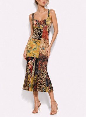SALE! $12,000 vint. Gorgeous ROBERTO CAVALLI ITALY dress SZ  42-44 US S-M