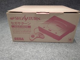 SEGA Saturn HST-0014 Retro Game Console with Box Power Cable AV Cable