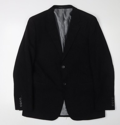 Avenue Herren Blazer schwarz, Größe 40R, Regular Fit