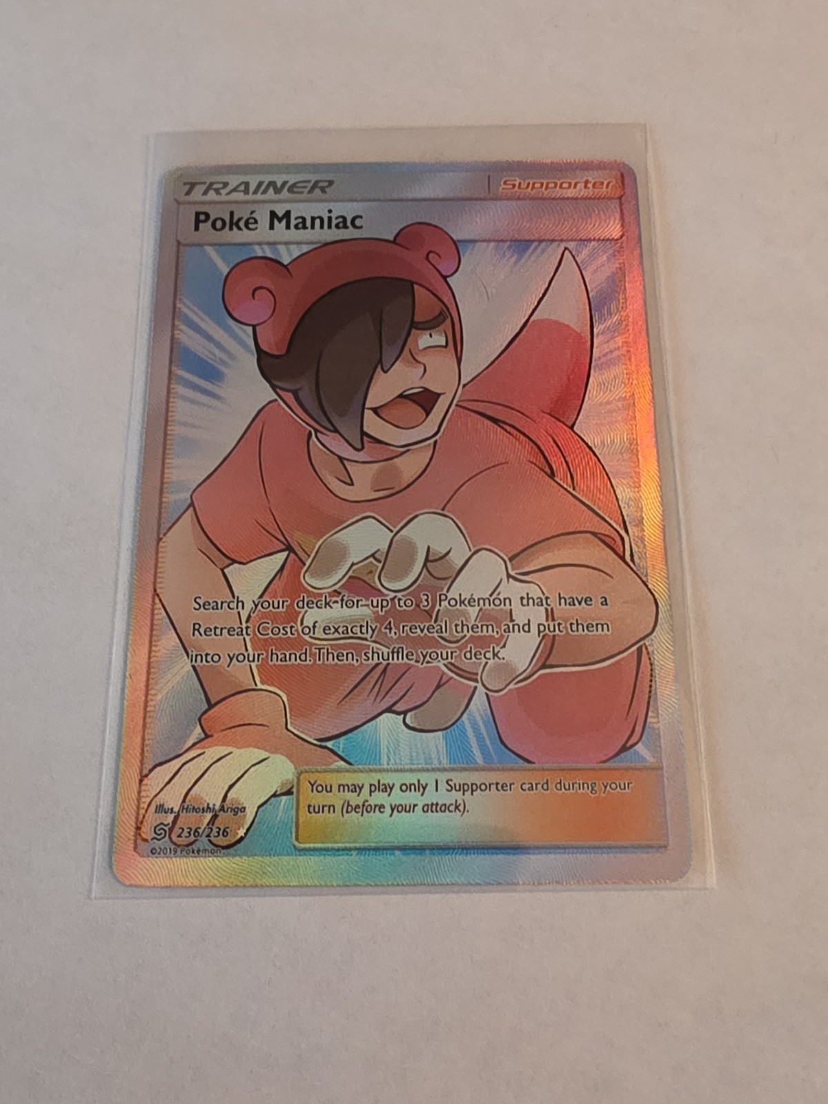 Poke Maniac (Full Art) Ultra Rare SM - Unified Minds 236/236 NM Holo - Pokemon