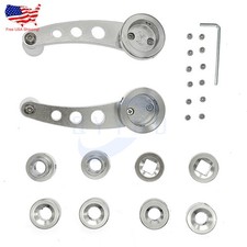 2 Set Universal Car Billet Aluminum Window Crank Handle Winder Truck Pickup
