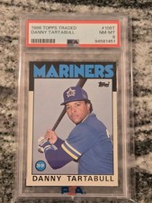 DANNY TARTABULL - 1986 Topps Traded RC - #108T - PSA 8 NM-MT