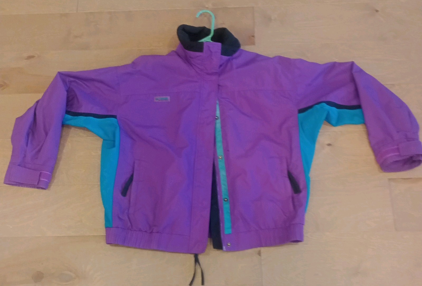 Vintage Columbia Sportswear Purple Jacket Womens Size XL Long Radial Sleeve