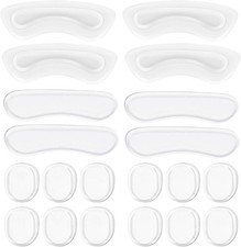 Shoe Heel Pads, Gel Cushion Inserts, Back of Heel Cushion, Clear Heel Pads for W