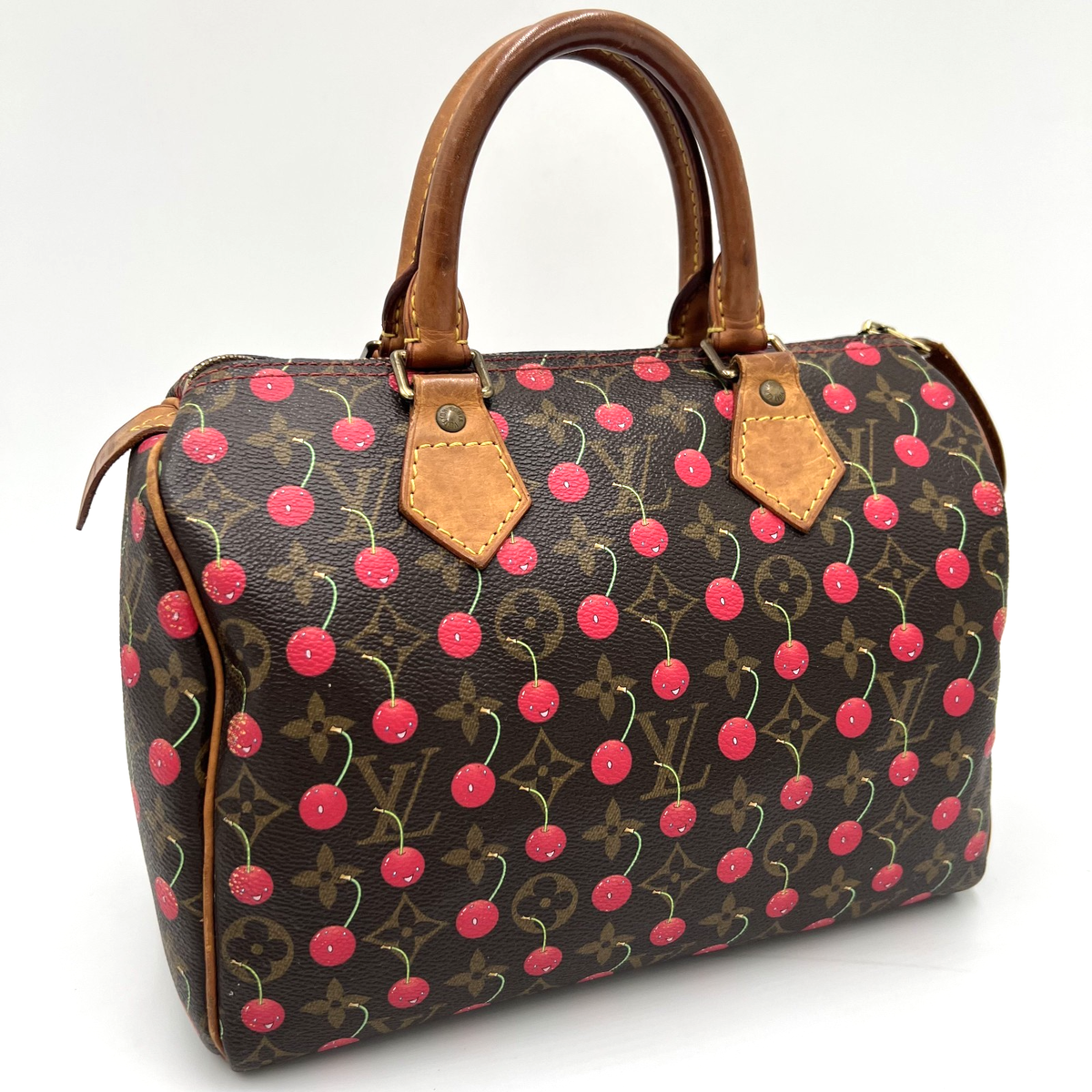 LOUIS VUITTON Speedy 25 Monogram Cherry Murakami M95009 Hnadbag
