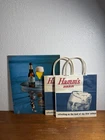 Vintage Hamms Beer Menu, 2 6-pack Bags Refreshing As The Land Slogan On Bags