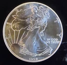 1998 American Eagle Ungraded Walking Liberty Bullion-0.999 Silver 1 Oz Coin 4e
