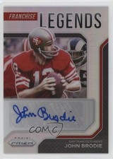 2021 Panini Prizm Franchise Legends Signatures 20/99 John Brodie Auto 2k3