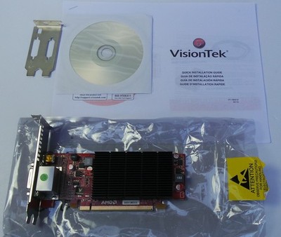 Radeon 5450 PCIE 512MB 2x DVI-I + mini Display Low + Full profile VisionTek