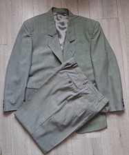 Leonardo Valenti Italian 2 Piece Suit Fine Check 34 Inch Trouser 38 Jacket.