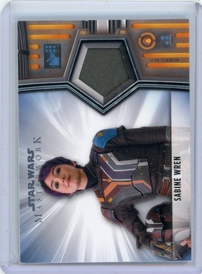 2025 Topps Star Wars Masterwork #REL-8 Sabine Wren TIE Fighter Ahsoka Relic!