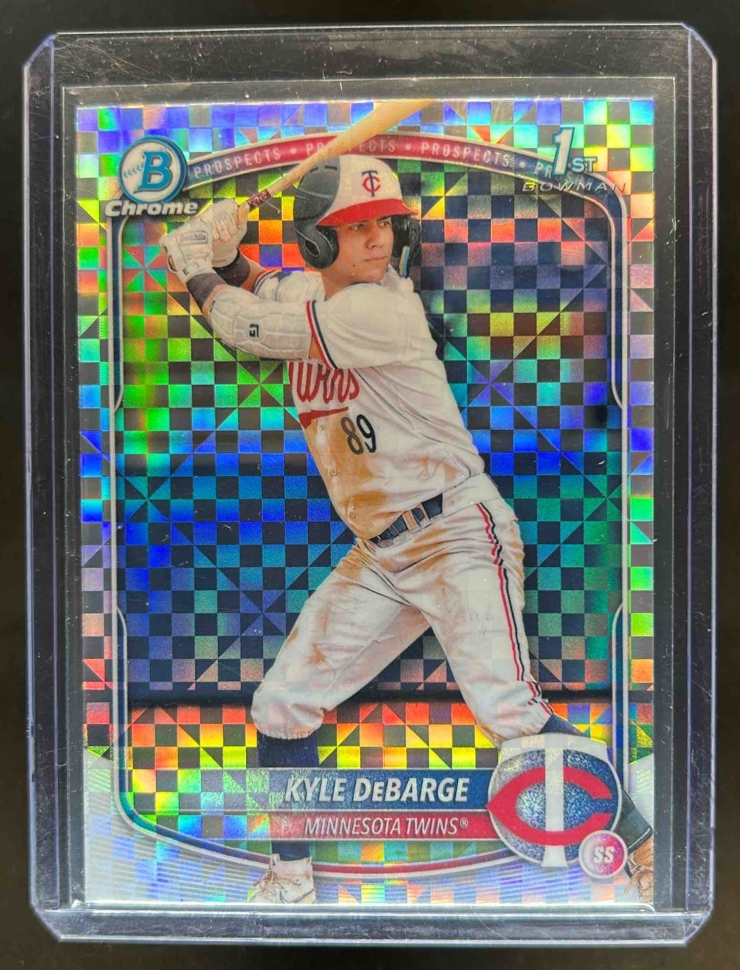 2025 Bowman Kyle DeBarge Chrome X-Fractor 1st Prospect #BCP-139 Twins