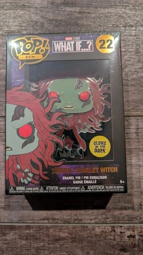 Funko Pop Pin What If...? Zombie Scarlet Witch 22 Marvel X-men; New/sealed