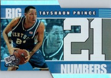 Tayshaun Prince - 2002 Press Pass BIG NUMBERS - # BN 17/27 - Kentucky
