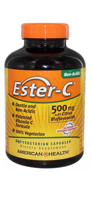 American Health 500 Mg Ester-C with Citrus Bioflavonoids 240 Vegetarian Capsules