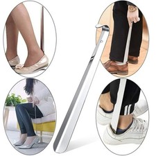 22in Extra Long Handle Shoe Horn Stainless Steel Metal Shoes Remover Shoehorn US