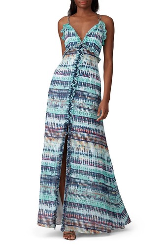 Aidan AIDAN MATTOX Tie Dye Print Maxi