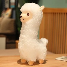 Llama Alpaca White 16 Inch Stuffed Animal Plush Toys Toddler Dolls Kids Gifts