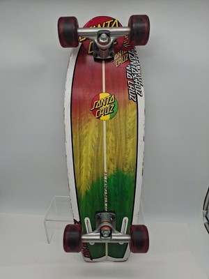 Santa Cruz Land Shark Classic Rasta Cruiser Skateboard 8.8 Inch