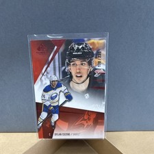 Upper Deck 2023-24 SP Game Used Dylan Cozens #55 Red /235 Sabres