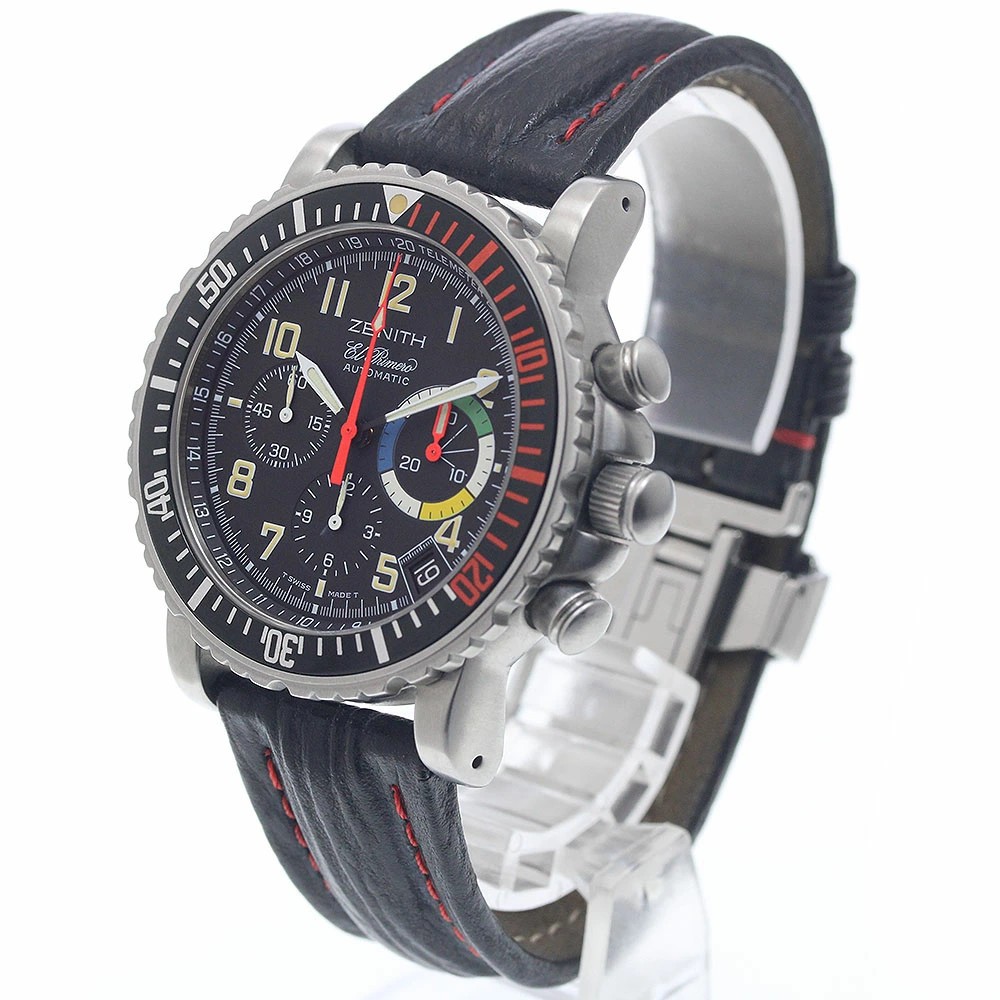 ZENITH El Primero Rainbow Flyback 01.0480.405 Automatic 40mm Black Chronograph