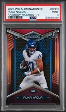 2023 WILD CARD ALUMINATION RC ED RAINBOW-RAINBOW 1/1 #BCPN PUKA NACUA 1/1 PSA 9