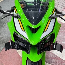 For Kawasaki ZX-6R Front Lip Spoiler Fairing Wing Downforce Aerodynamics Kits