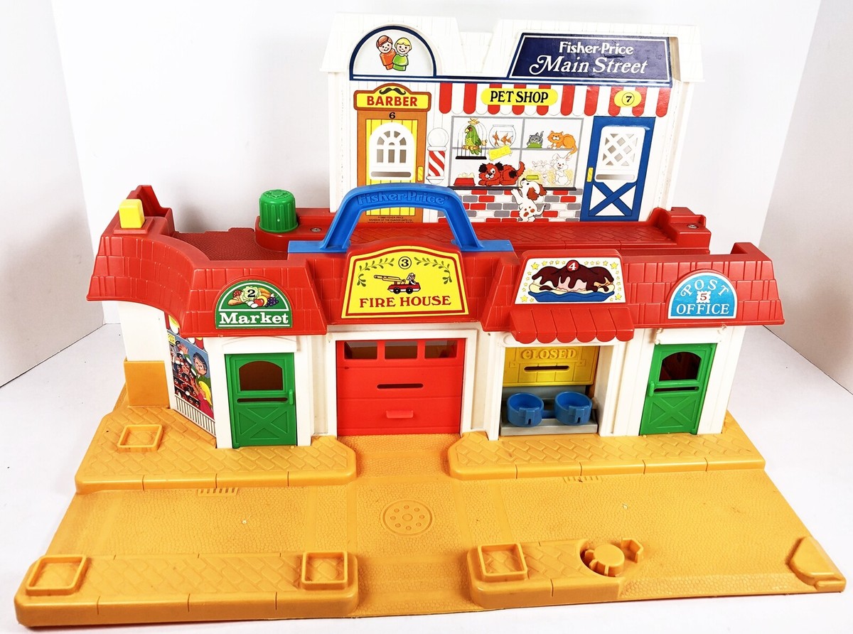 フィッシャープライス　リトルピープル　メインストリート　1986年 フィッシャープライス ヴィンテージ リトルピープル メイン