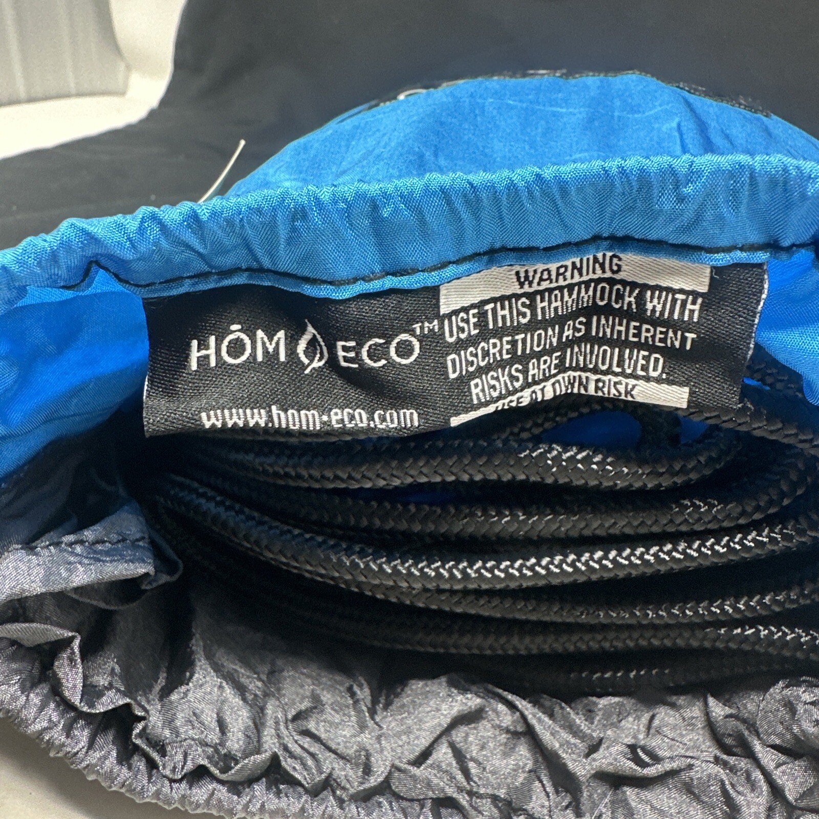 New w/ Tags Hom Eco Double Hammock Triple Stitched Nylon Camping 400 LBS