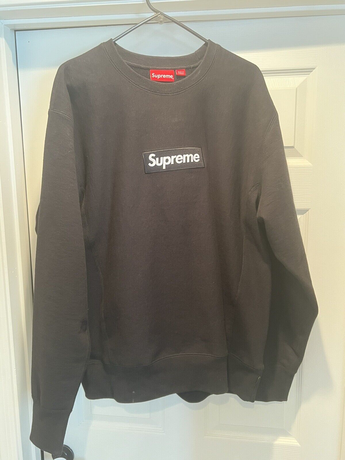 Supreme Box Logo Crewneck Black 【L】size