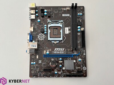 MSI H81M-E33 LGA 1150 Motherboard w/ I/O Shield UK