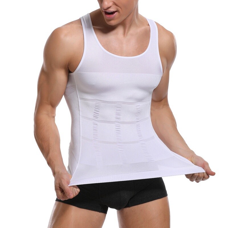 Herren Bauchweg Korsett Abnehmen Body Shaper Unterhemd