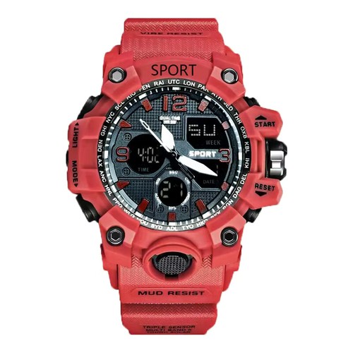 Reloj de pulsera SMAEL para hombre deportivo militar analógico de cuarzo digital resistente al agua - Imagen 9 de 26