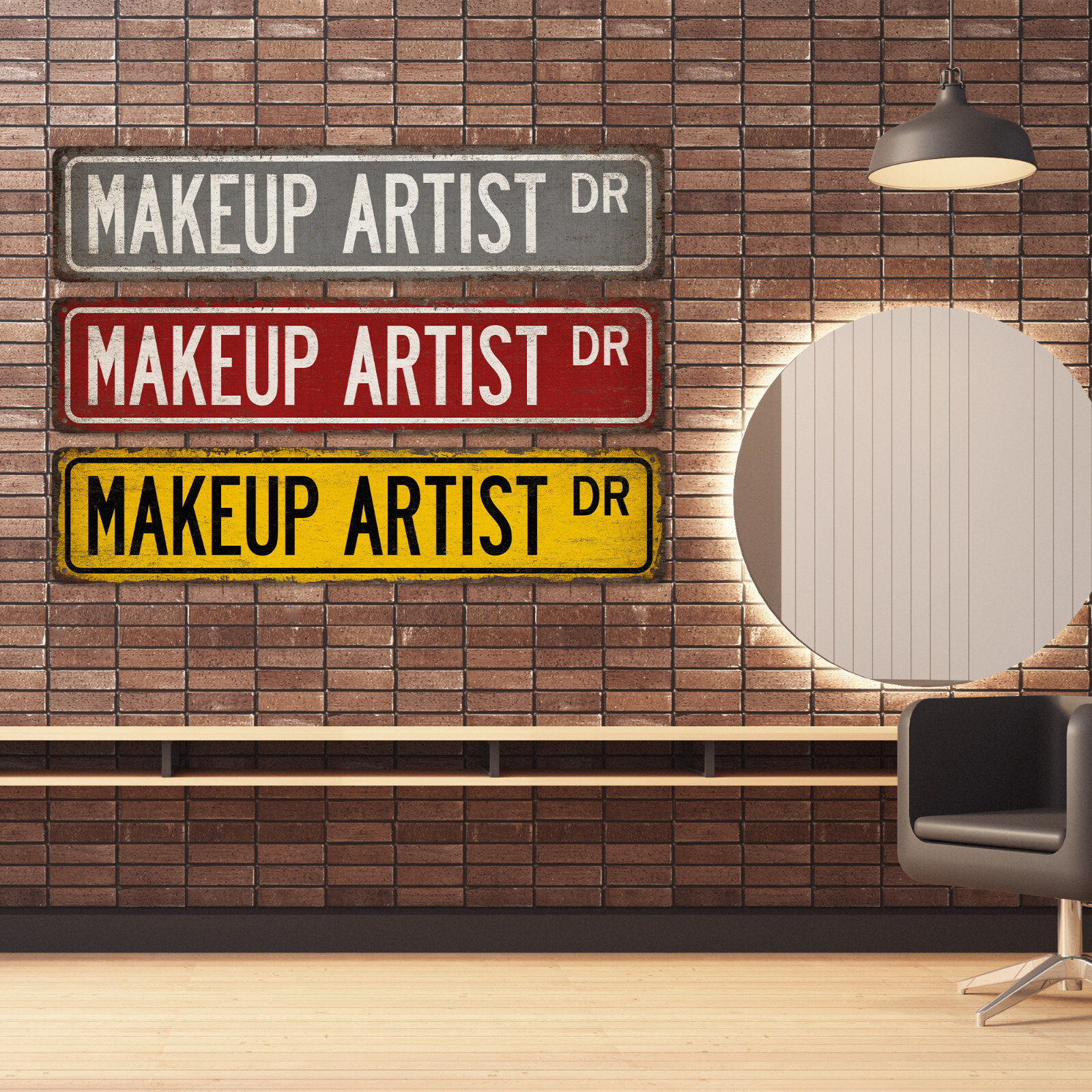 Makeup Artist Street Sign Gift for Makeup Artist Beauty Salon Sign 104180021036