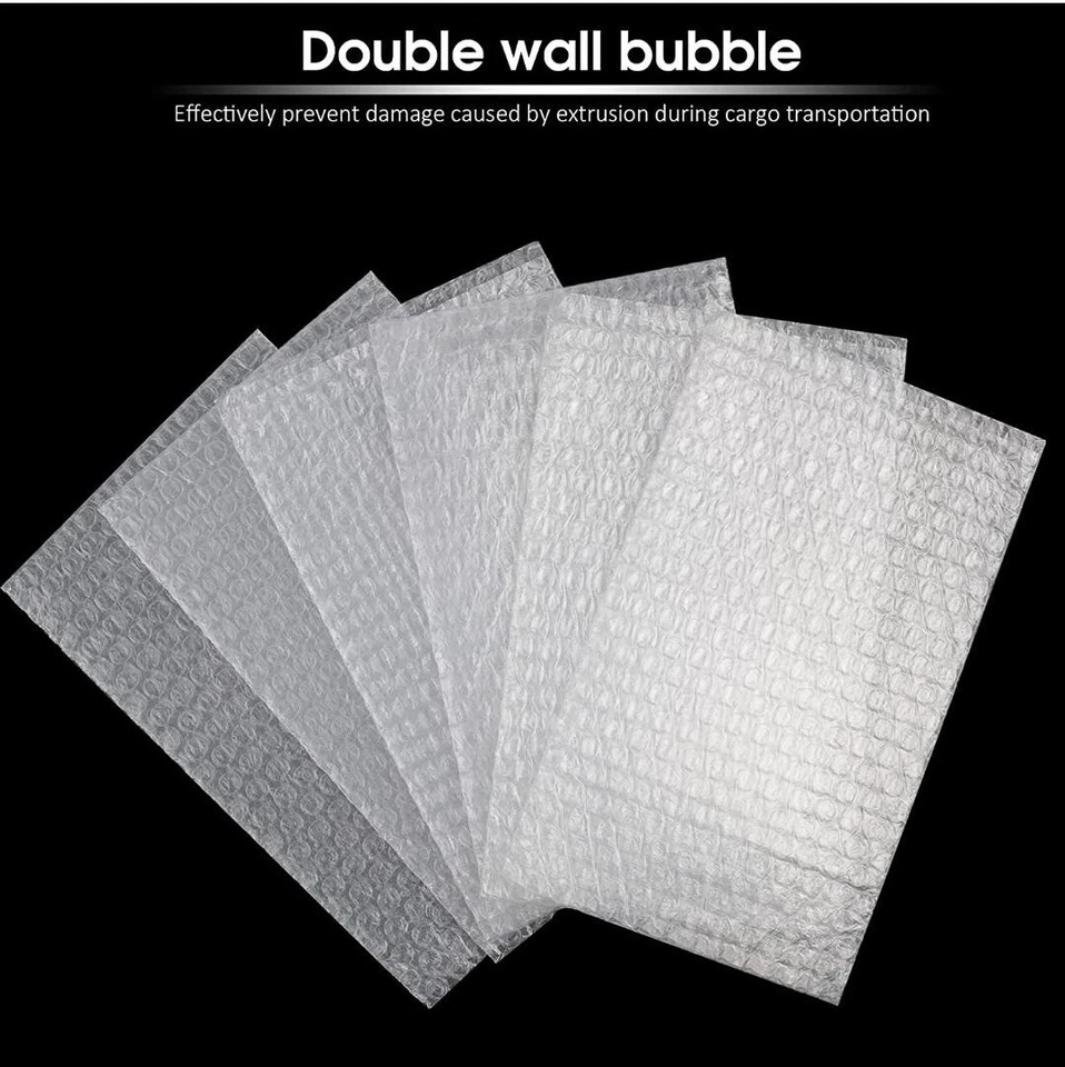 35 Clear Bubble Cushioning Envelopes Packing Pouches Bag 6" x 8"_150 x 200mm - Image 2 of 3