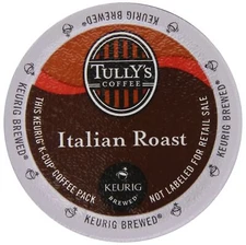 TullY's Coffee Italian Roast K - Cups For Keurig Brewers - 12 Count
