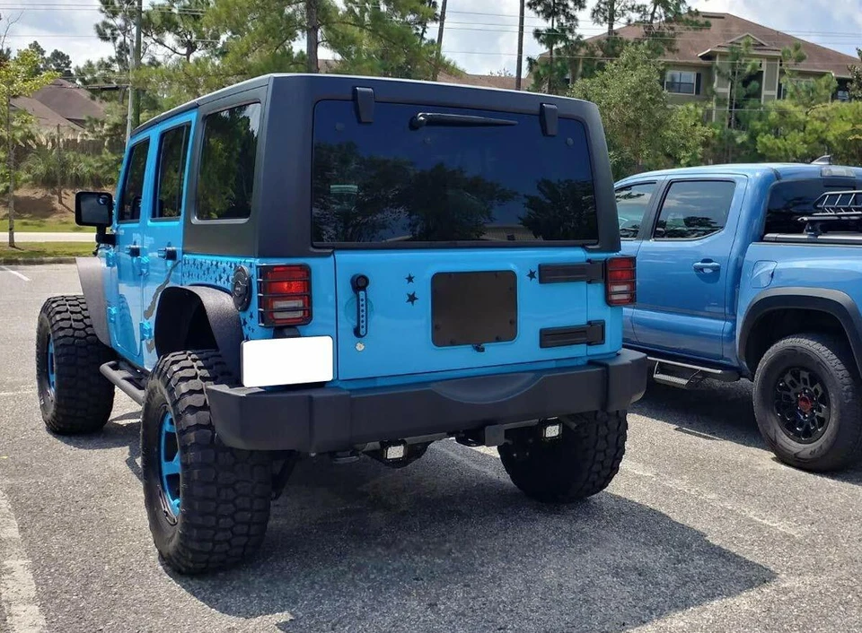 Aluminum Tailgate Vent-Plate Cover for Jeep Wrangler JK & Unlimited 2007-2017 - Изображение 3 из 4