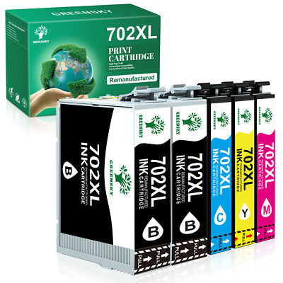  702XL T702XL Ink Cartridges for Epson 702 Workforce WF-3720 WF-3730 WF-3733