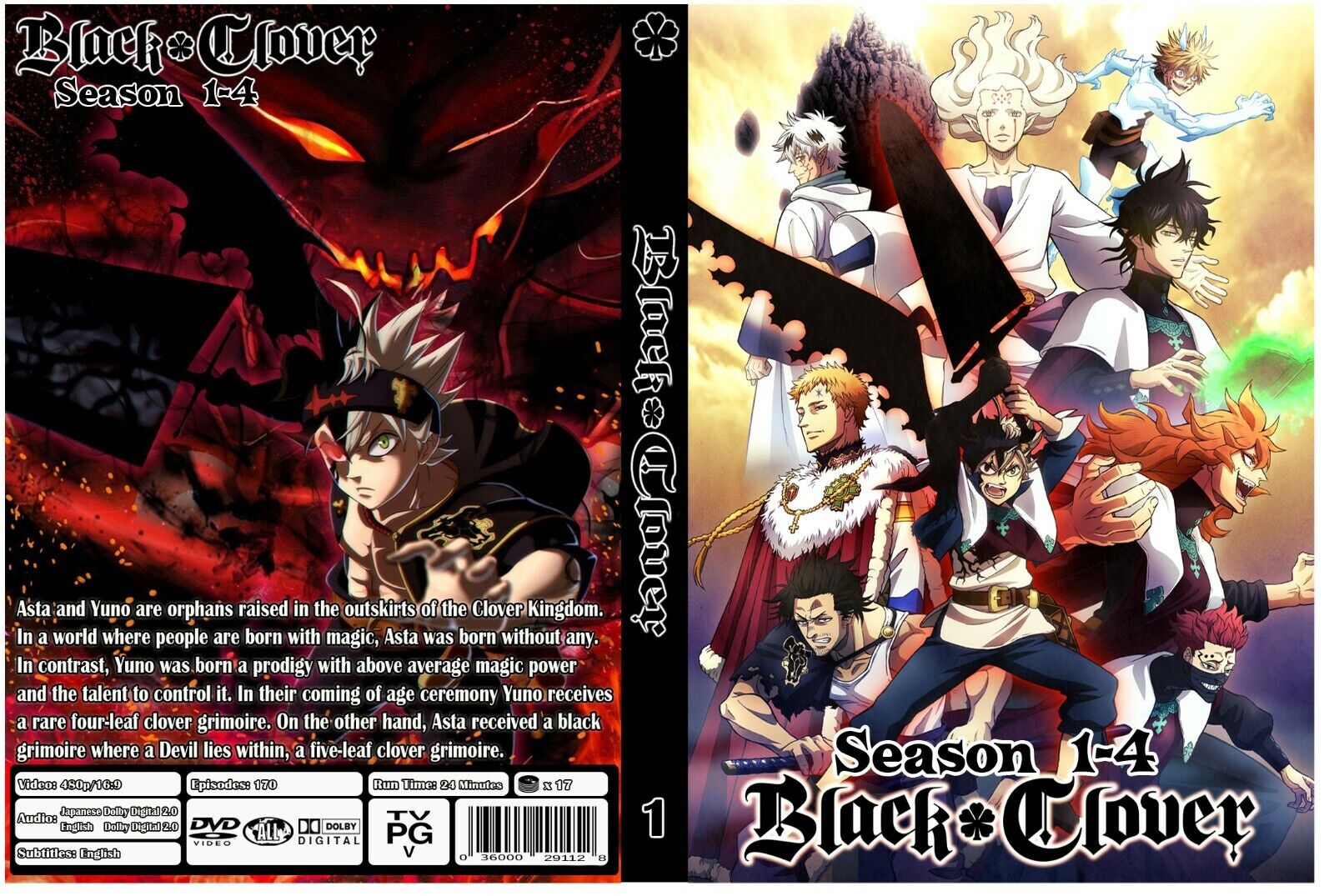 Watch Black Clover season 1 episode 1 streaming online