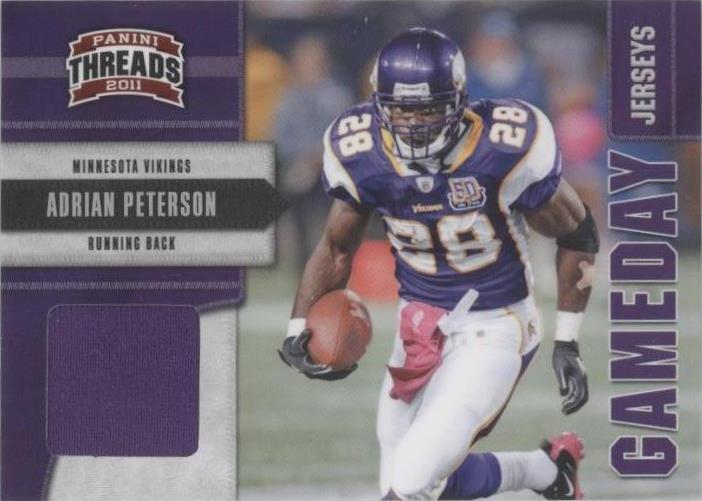 2011 Panini Threads Adrian Peterson #1 - 1 of 2