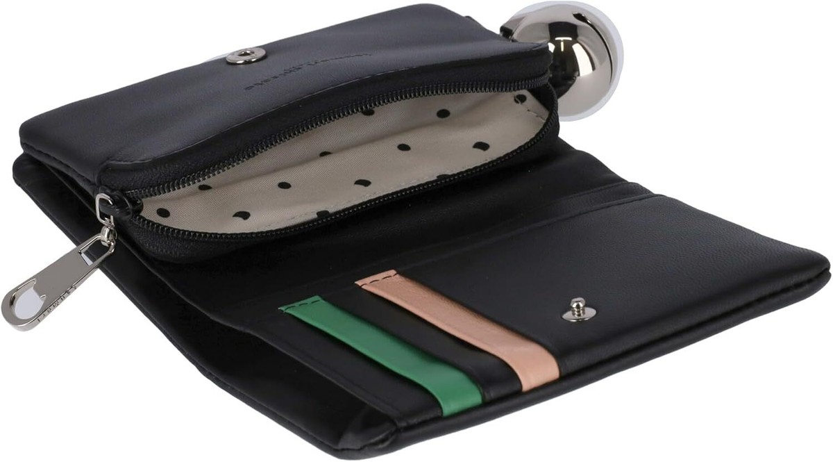 mo mo Tsumori Chisato] Bi-fold Middle Wallet Kiraneko 57332 Black | eBay