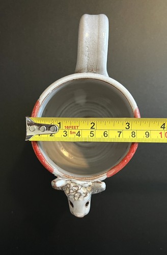 Dolly das Lama 3D Steinzeug Kunstkeramik skurrile Kaffeetasse Becher Schlammwerk USA - Bild 13 von 15